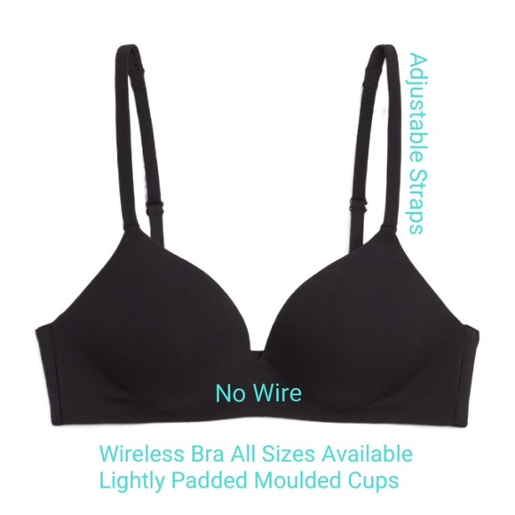 Crystal Diamond Sparkly Classic Glam Bling Wireless Bra Top All Sizes New - Picture 12 of 12